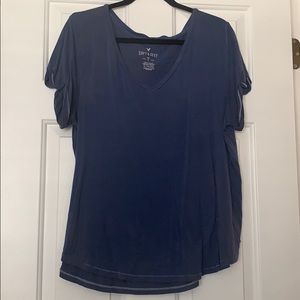 Blue tee